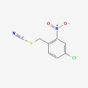 molecular formula C8H5ClN2O2S B14721656 Thiocyanic acid, 4-chloro-2-nitrobenzyl ester CAS No. 6803-36-7