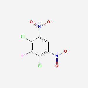 molecular formula C6HCl2FN2O4 B1472166 2,4-Dichloro-3-fluoro-1,5-dinitrobenzene CAS No. 55346-92-4