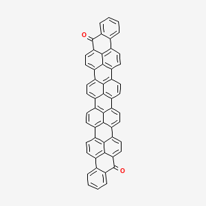 molecular formula C54H24O2 B14721667 Anthra[9,1,2-cde]benzo[13,14]pentapheno[3,4,5-klm]benzo[rst]pentaphene-13,26-dione CAS No. 10352-96-2