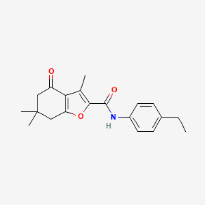 N-(4-ethylphenyl)-3,6,6-trimethyl-4-oxo-5,7-dihydro-1-benzofuran-2-carboxamide