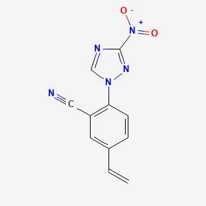 2-(3-nitro-1H-1,2,4-triazol-1-yl)-5-vinylbenzonitrile