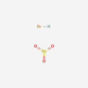 molecular formula BrHO3Re B14721709 Trioxorhenium--hydrogen bromide (1/1) CAS No. 13550-30-6