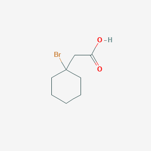 molecular formula C8H13BrO2 B14721728 (1-Bromocyclohexyl)acetic acid CAS No. 5469-37-4