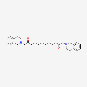 molecular formula C30H40N2O2 B14721733 1,12-Di(3,4-dihydroisoquinolin-2(1h)-yl)dodecane-2,11-dione CAS No. 6282-21-9