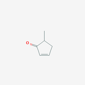 molecular formula C6H8O B14721740 2-Cyclopenten-1-one, 5-methyl- CAS No. 14963-40-7