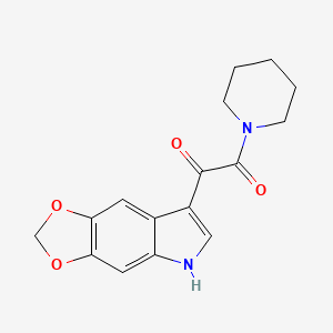 1-(2H,5H-[1,3]Dioxolo[4,5-f]indol-7-yl)-2-(piperidin-1-yl)ethane-1,2-dione