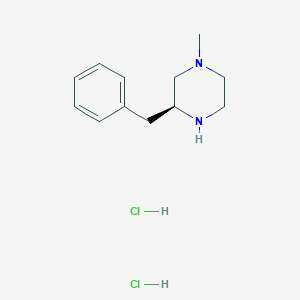 molecular formula C12H20Cl2N2 B1472176 (S)-3-Benzyl-1-methyl-piperazine dihydrochloride CAS No. 1965305-43-4