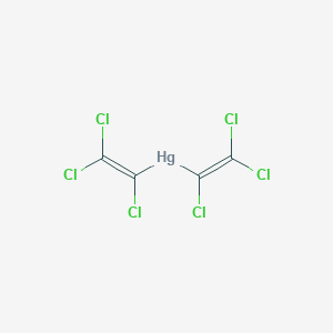 molecular formula C4Cl6Hg B14721775 Mercury, bis(trichloroethenyl)- CAS No. 10507-38-7