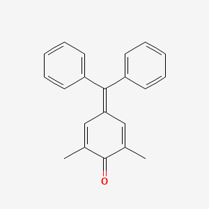 molecular formula C21H18O B14721788 4-(Diphenylmethylidene)-2,6-dimethylcyclohexa-2,5-dien-1-one CAS No. 13135-13-2