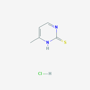 molecular formula C5H6ClN2S- B147218 4-甲基嘧啶-2-硫醇盐酸盐 CAS No. 6959-66-6