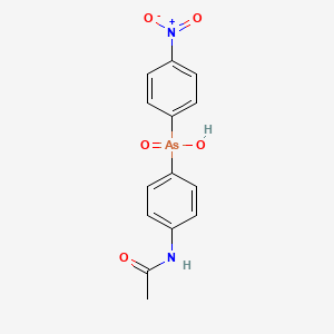 (4-Acetamidophenyl)-(4-nitrophenyl)arsinic acid