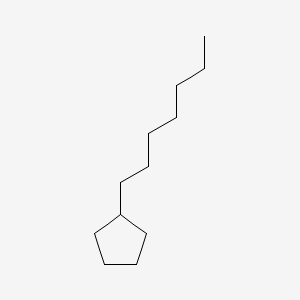 molecular formula C12H24 B14721858 n-Heptylcyclopentane CAS No. 5617-42-5