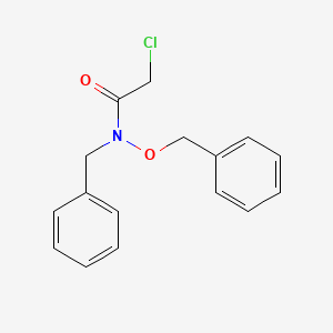 molecular formula C16H16ClNO2 B14721887 N-Benzyl-N-(benzyloxy)-2-chloroacetamide CAS No. 15256-52-7