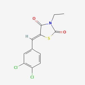 (5Z)-5-[(3,4-dichlorophenyl)methylidene]-3-ethyl-1,3-thiazolidine-2,4-dione