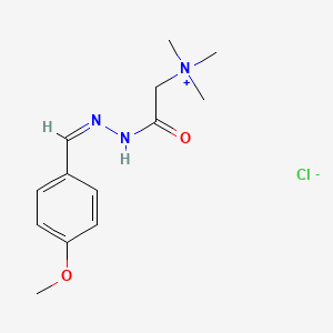 [2-[(2Z)-2-[(4-methoxyphenyl)methylidene]hydrazinyl]-2-oxoethyl]-trimethylazanium;chloride