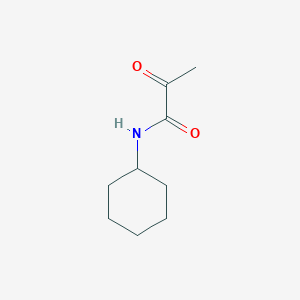 molecular formula C9H15NO2 B14721936 N-Cyclohexyl-2-oxopropanamide CAS No. 5525-85-9