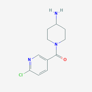 1-(6-Chloropyridine-3-carbonyl)piperidin-4-amine
