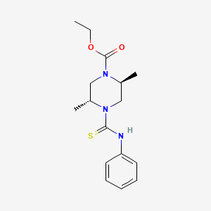 ethyl (2S,5R)-2,5-dimethyl-4-(phenylcarbamothioyl)piperazine-1-carboxylate