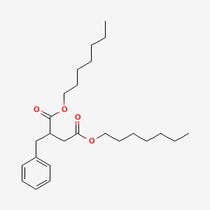 molecular formula C25H40O4 B14721979 Diheptyl 2-benzylbutanedioate CAS No. 5859-33-6