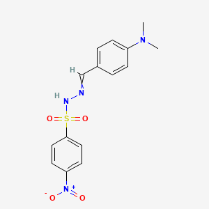 N-[(4-Dimethylaminophenyl)methylideneamino]-4-nitro-benzenesulfonamide