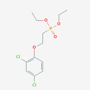 molecular formula C12H17Cl2O4P B14722015 2,4-Dichloro-1-(2-diethoxyphosphorylethoxy)benzene CAS No. 6965-48-6