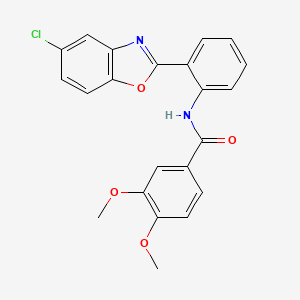 N-[2-(5-chloro-1,3-benzoxazol-2-yl)phenyl]-3,4-dimethoxybenzamide