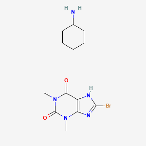 molecular formula C13H20BrN5O2 B14722029 8-bromo-1,3-dimethyl-7H-purine-2,6-dione;cyclohexanamine CAS No. 5462-96-4