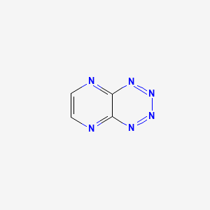 molecular formula C4H2N6 B14722033 Pyrazino[2,3-e][1,2,3,4]tetrazine CAS No. 6133-76-2