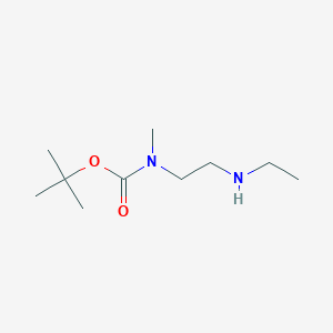 molecular formula C10H22N2O2 B1472206 (2-Ethylamino-ethyl)-methyl-carbamic acid tert-butyl ester CAS No. 1395890-07-9