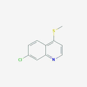 molecular formula C10H8ClNS B14722075 7-Chloro-4-methylsulfanylquinoline CAS No. 5453-90-7