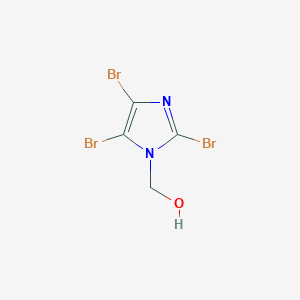 molecular formula C4H3Br3N2O B14722080 (2,4,5-Tribromo-1H-imidazol-1-yl)methanol CAS No. 6595-55-7