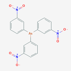 molecular formula C18H12AsN3O6 B14722098 Tris(3-nitrophenyl)arsane CAS No. 5449-74-1