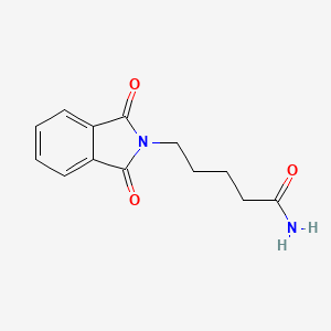 molecular formula C13H14N2O3 B1472210 5-(1,3-dioxo-2,3-dihydro-1H-isoindol-2-yl)pentanamide CAS No. 4403-43-4