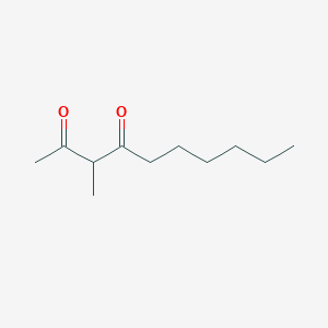 molecular formula C11H20O2 B14722106 3-Methyldecane-2,4-dione CAS No. 14848-98-7