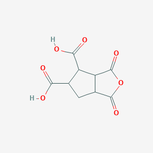 molecular formula C9H8O7 B14722120 1,3-Dioxohexahydro-1H-cyclopenta[c]furan-4,5-dicarboxylic acid CAS No. 15102-22-4