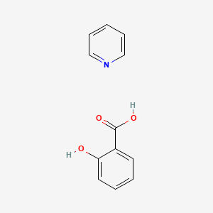 molecular formula C12H11NO3 B14722127 2-Hydroxybenzoic acid;pyridine CAS No. 15039-34-6