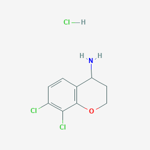 7,8-Dichloro-3,4-dihydro-2H-1-benzopyran-4-amine hcl