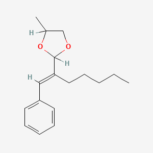 2-(1-(Benzylidene)hexyl)-4-methyl-1,3-dioxolane