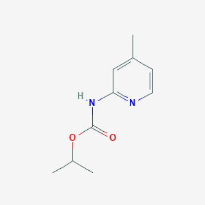 molecular formula C10H14N2O2 B14722149 propan-2-yl N-(4-methylpyridin-2-yl)carbamate CAS No. 6328-91-2