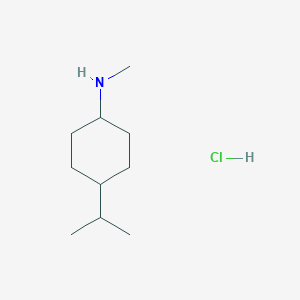 molecular formula C10H22ClN B1472216 N-methyl-4-(propan-2-yl)cyclohexan-1-amine hydrochloride CAS No. 1803603-48-6