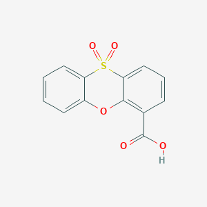 molecular formula C13H8O5S B14722174 10,10-Dioxophenoxathiine-4-carboxylic acid CAS No. 5453-76-9