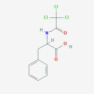 molecular formula C11H10Cl3NO3 B14722180 N-(trichloroacetyl)phenylalanine CAS No. 15167-27-8