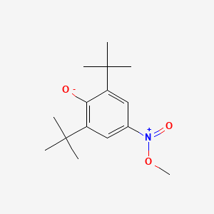 molecular formula C15H23NO3 B14722199 Methyl (3,5-di-tert-butyl-4-oxocyclohexa-2,5-dien-1-ylidene)azinate CAS No. 15052-27-4