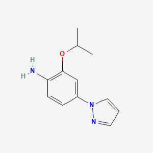 2-Isopropoxy-4-pyrazol-1-yl-phenylamine