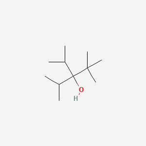 molecular formula C11H24O B14722239 3-Pentanol, 3-isopropyl-2,2,4-trimethyl- CAS No. 5457-41-0