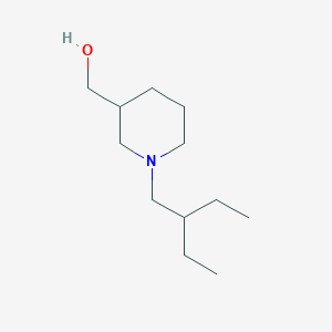 molecular formula C12H25NO B1472225 (1-(2-Ethylbutyl)piperidin-3-yl)methanol CAS No. 1546493-00-8