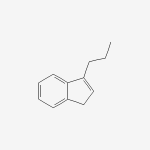 molecular formula C12H14 B14722292 3-propyl-1H-indene CAS No. 10408-76-1