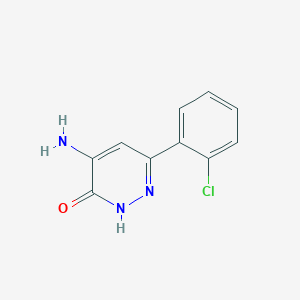 4-Amino-6-(2-chlorophenyl)pyridazin-3-ol