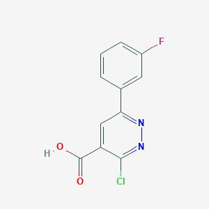 3-Chloro-6-(3-fluorophenyl)pyridazine-4-carboxylic acid