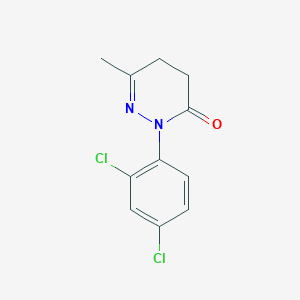 molecular formula C11H10Cl2N2O B14722366 2-(2,4-Dichlorophenyl)-6-methyl-4,5-dihydropyridazin-3(2h)-one CAS No. 6949-84-4